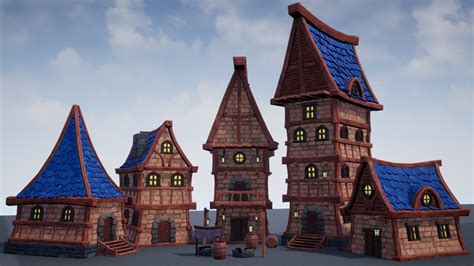 stylized medieval modular asset pack by shihab miah in props ue4