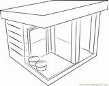 Shed Doghouse Coloringpages101 sketch template