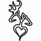 Browning Doe Logo Deer Buck Tattoo Symbol Clipart Heart Tattoos Coloring Wallpaper Buckmark Clip Pages Cliparts Designs Printable Template Outline sketch template