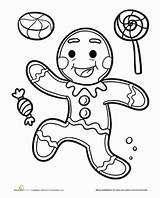 Candyland Coloring Gingerbread Pages Man Christmas Candy Printable Land Gumdrop Kids Color Clipart Sheets Candies Education Para Colors Print Worksheets sketch template