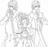 Anime Coloring Vampire Pages Knight Outline Deviantart Getdrawings Getcolorings Kids Group Print Color Acts Printable Colorings sketch template