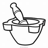 Coloring Pestle Template sketch template