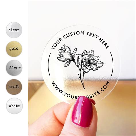 custom product label stickers personalized business labels etsy