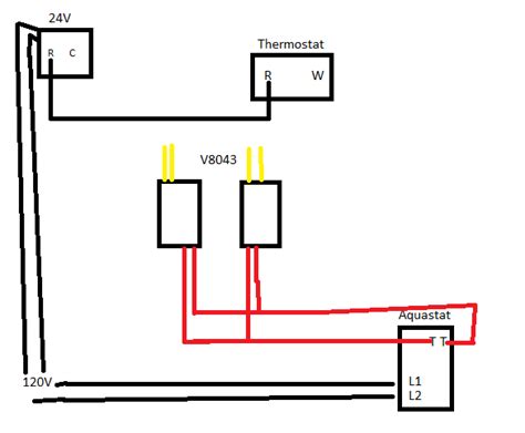 honeywell zone valve wiring diagram vg honeywell zone valve   closed