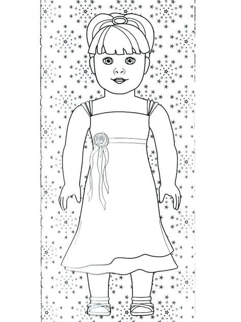 print american girl doll coloring page  print  color