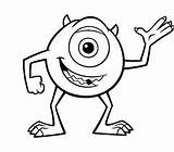 Mike Wazowski Coloring Pages Monsters Sully Inc Drawing Monster Sulley Color Baby Drawings Printable Vector Clipart Colouring Boo Getcolorings Easy sketch template
