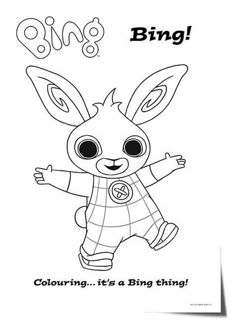 bing bunny colouring pages