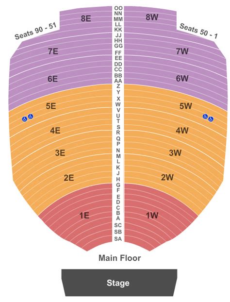 Oklahoma City Civic Center Seating Map