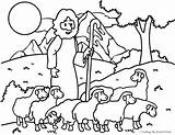Psalm 23 Coloring Getcolorings Pages Shepherd Sheets Activity Color sketch template