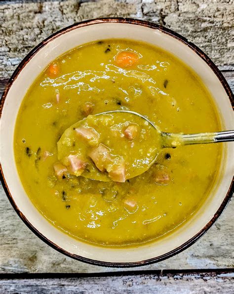 slow cooker split pea ham soup cafe flavorful