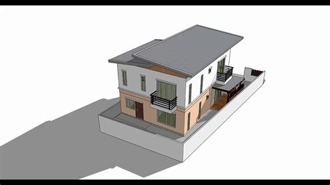 sketchup simple house design