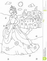 Castle Princess Coloring Pages Disney Getcolorings Getdrawings sketch template