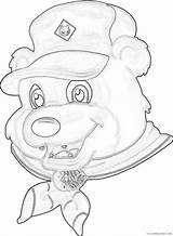 Coloring Scout Cub Bear Viewing Camping School Coloring4free Related Posts sketch template