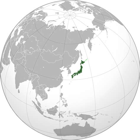 location   japan   world map