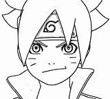Boruto Coloring Pages Printable Smiling Naruto Uzumaki Anime Drawing Kids Print Board Characters Choose sketch template