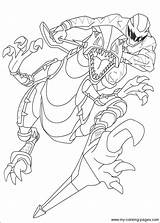 Power Rangers Coloring Pages Megazord Jungle Fury Getcolorings sketch template