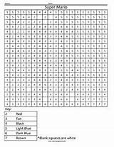 Coloring Number Printable Pokemon Color Squared Characters Worksheets Math Pages Numbers Mario Square Sheets Save Party Kids sketch template