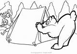 Camping Coloring sketch template