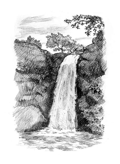waterfall  art