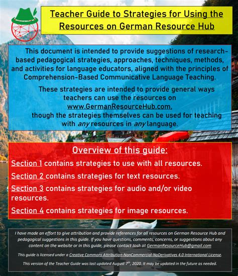 teacher guide german resource hub