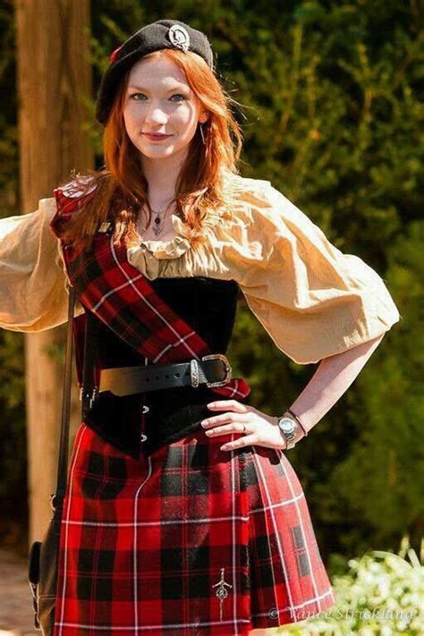 redhead in kilt sadie scottish clothing scottish dress european girls