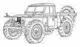 Rover Land Defender Drawing Range Cruiser Toyota Dibujos Coche Landrover Coches Series 4x4 Ink Forest Välj Anslagstavla Autos sketch template