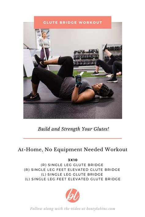 Glute Bridge Workout At Home With No Equipment Needed