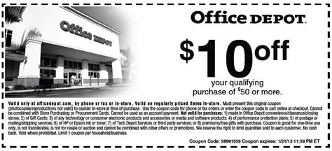 office depot    printable coupon home depot coupons