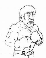 Rocky Balboa Coloring Pages Boxing Roky Deviantart Print Template Search sketch template