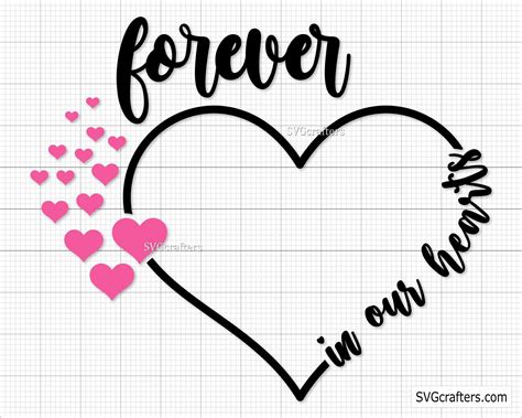 loving memory svg memorial svg    hearts svg angel