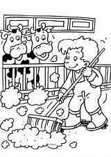 Coloring Pages Easy Farm Cow Kids Print Colouring Choose Board Printable sketch template