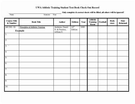 equipment checkout form template excel fresh football equipment