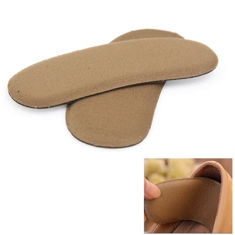 pair sticky fabric shoe pads liner  heel inserts insoles foot care cushion walmartcom