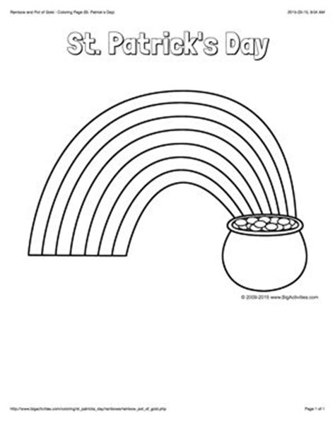 st patricks day coloring page   picture   pot  gold