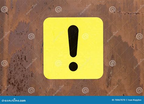 black  yellow exclamation mark stock photo image  attention rust
