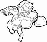 Coloring Cupid Pages Printable Cherub Baby Color Getcolorings sketch template