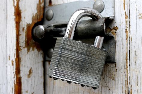 picture  padlock door lock security steel