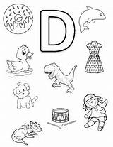 Letter Coloring Objects Begin Preschool Activities Worksheets Pages Alphabet Printables Letters Teacherspayteachers Choose Board sketch template