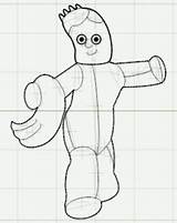 Piggle Iggle Colouring Pages sketch template