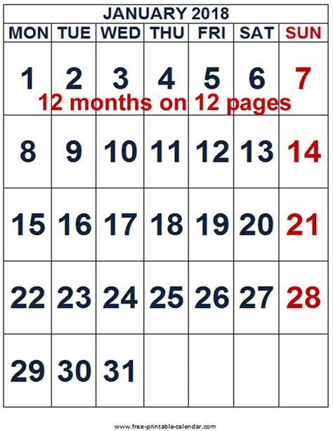 pin  monthly calendar