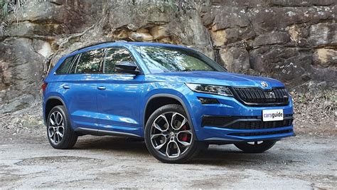 skoda kodiaq rs  review family test carsguide