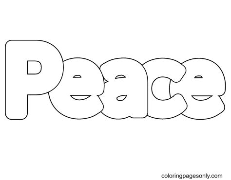 coloring pages  peace