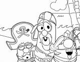 Coloring Pages Veggie Tales Veggietales Larry Pirates Boy Miss Jonah Pickle Dave Giant Kids Will Color Movie Printable Ultimate Web sketch template