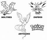 Pokemon Coloring Legendary Pages Articuno Zapdos Kids Palkia Getdrawings Dialga Book God sketch template