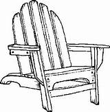 Chairs Adirondack Dxf sketch template