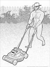 Bachelorette Printable Lawnmowing sketch template