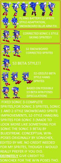Sonic 3 Complete Fixed Sprites And Some Extras By