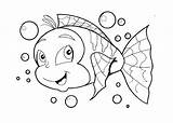 Peixe Peixes Peixinhos Peixinho Animais Lindos Pintar Criança sketch template