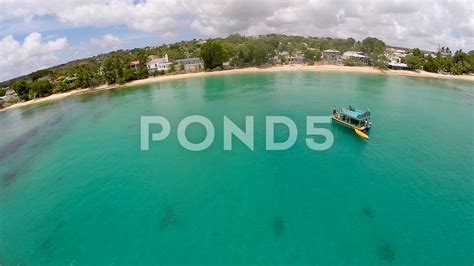 drone flying   coast  barbados stock footage ad coastflyingdronefootage