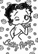 Betty Boop Coloring Pages Printable Kids sketch template
